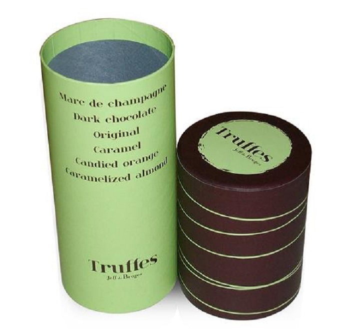 Cylinder Hat Style Paper Chocolate Tube Truffles Packaging Gift Boxes