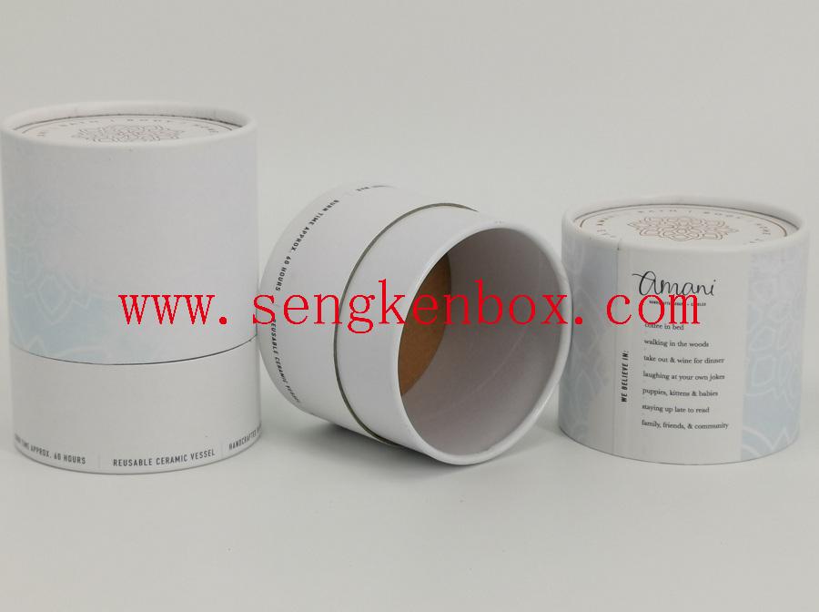 Paper Canister with Rolled Edge