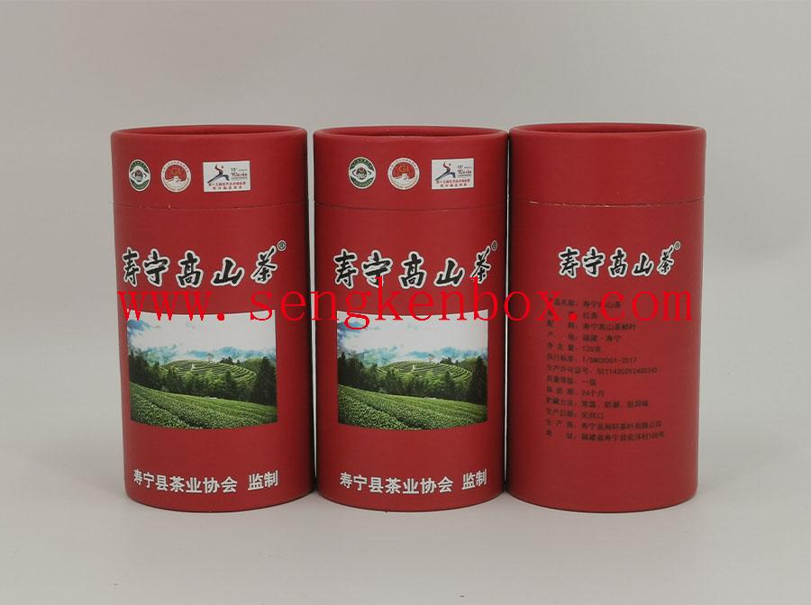 Round Paper Container Tea Packaging Tube