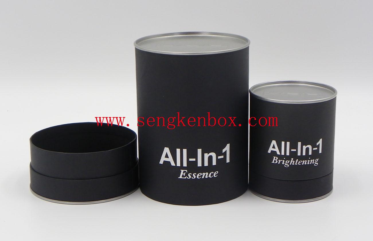 Cylinder Black Paper Tube Box