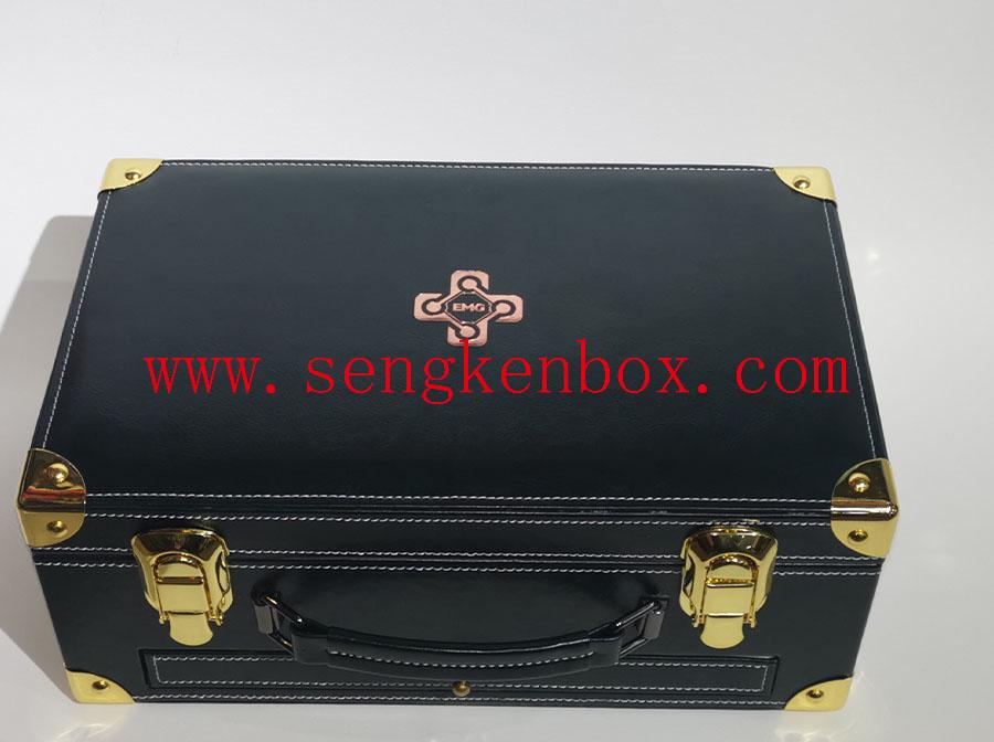 Storage Packaging Leather Box With Drawer