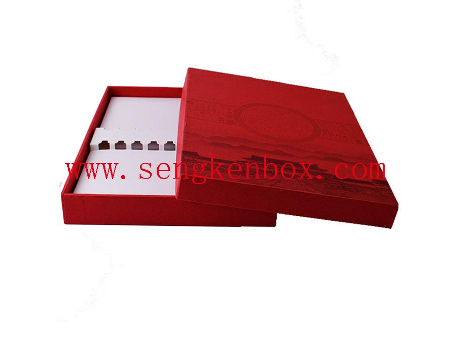 Red Antique Printing Paper Gift Box