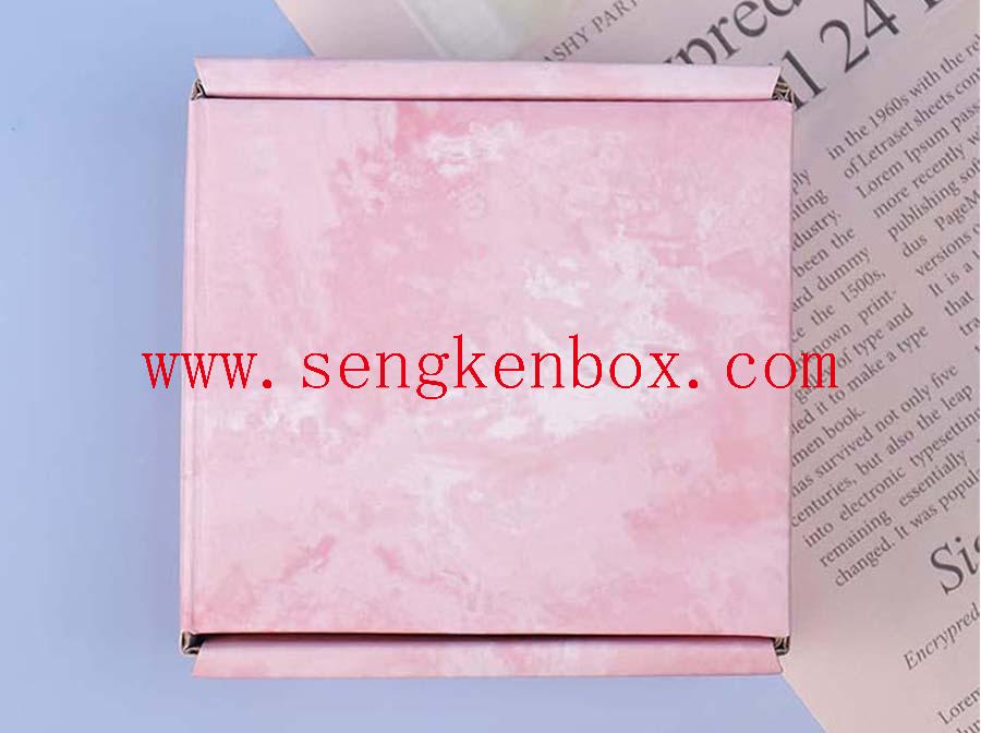 Pink Foldable Paper Card Box