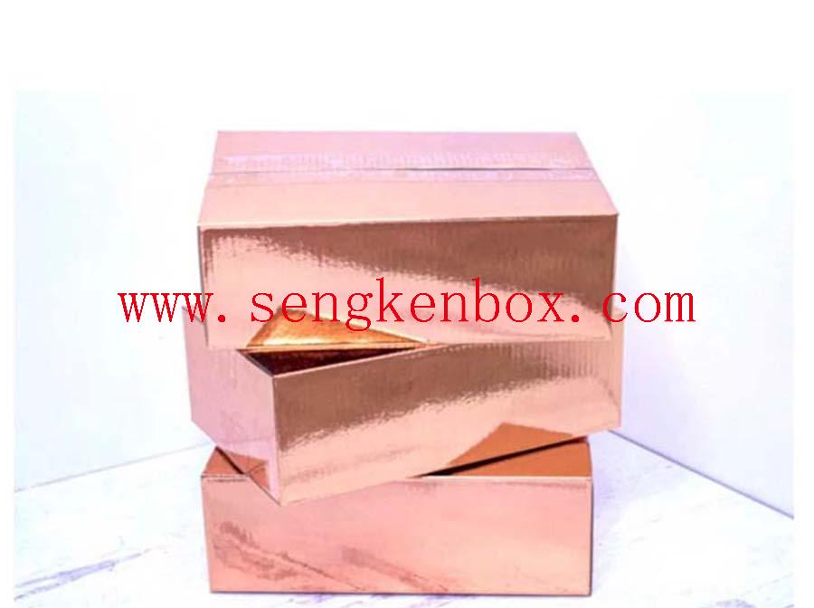 Reflective Surface Foldable Large Capacity Paper Box