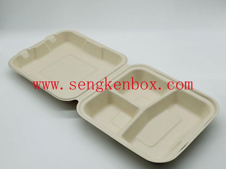 Separated Salad Paper Bento Box
