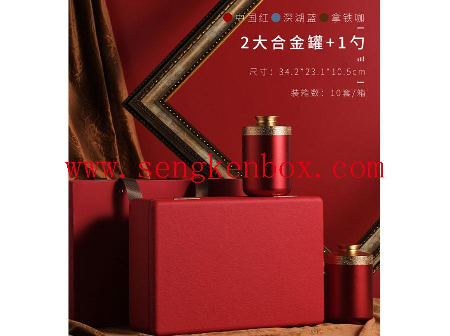 China Red Packaging Leather Box