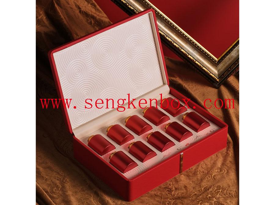 Metal Cans Tea Leather Box