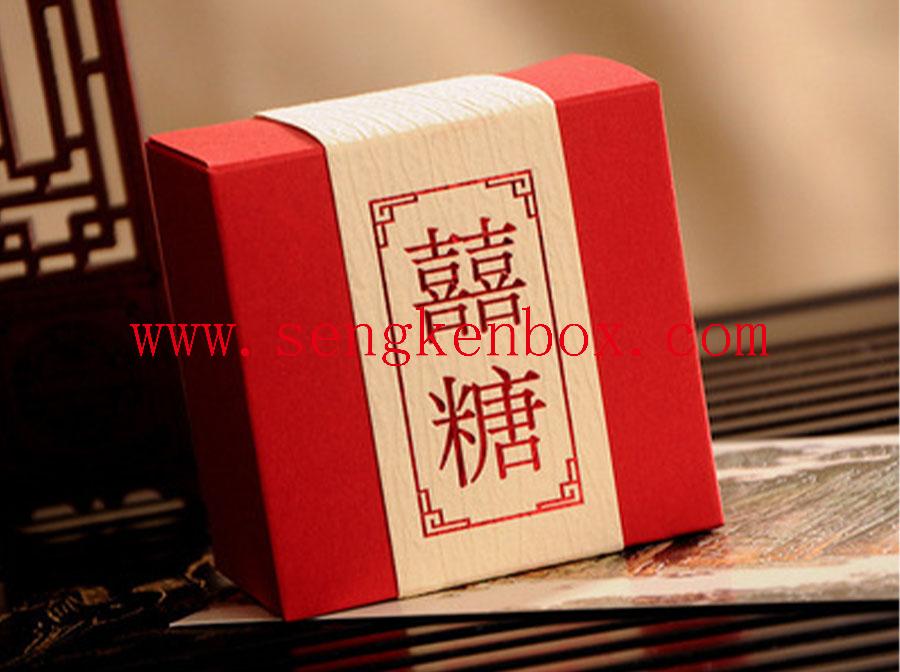Red Background Paper Case