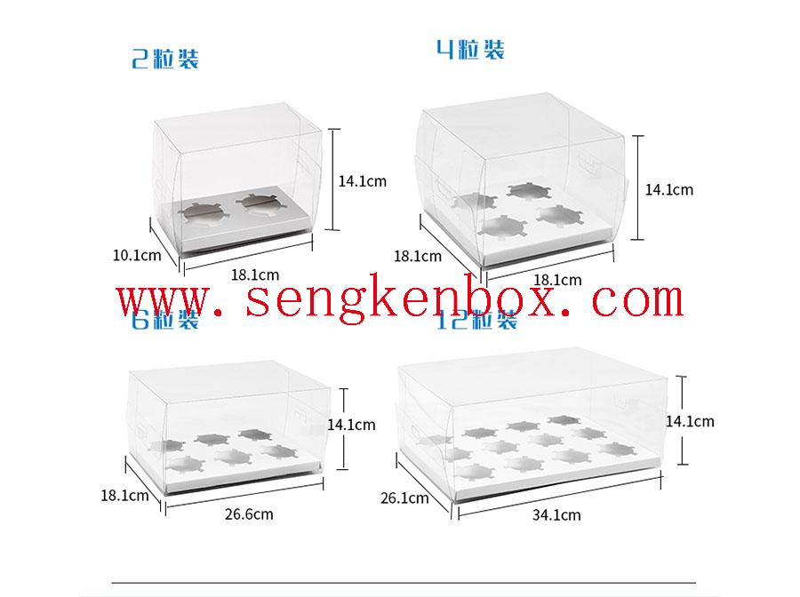 Cupcake Holder With Transparent Cover Covers Box