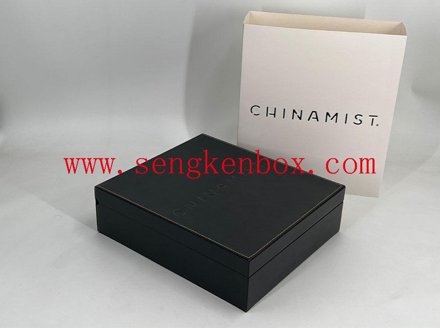 Six Small Divider Packaging Leather Box