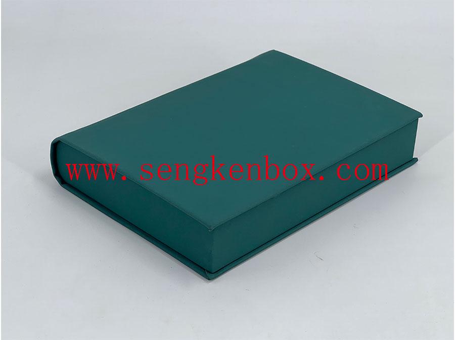 Green Clamshell Leather Box