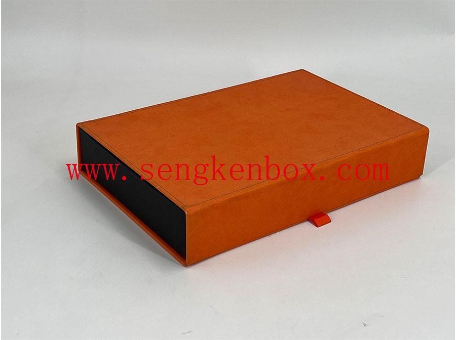 Orange Packaging Leather Box