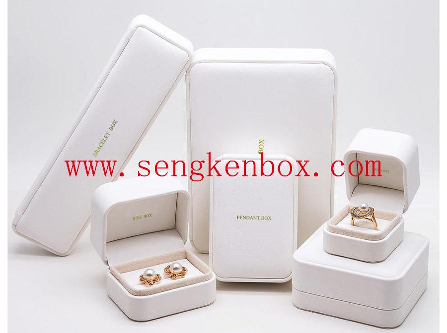 Ring Necklace Packaging Leather Box