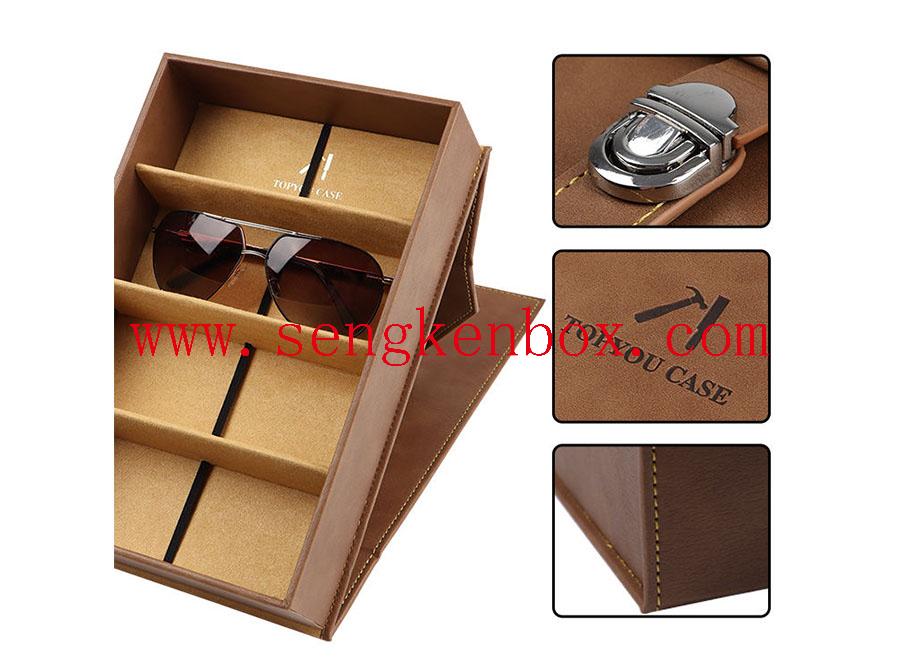 4 Slot Sunglass Organizer Eyeglasses Collector Display Case