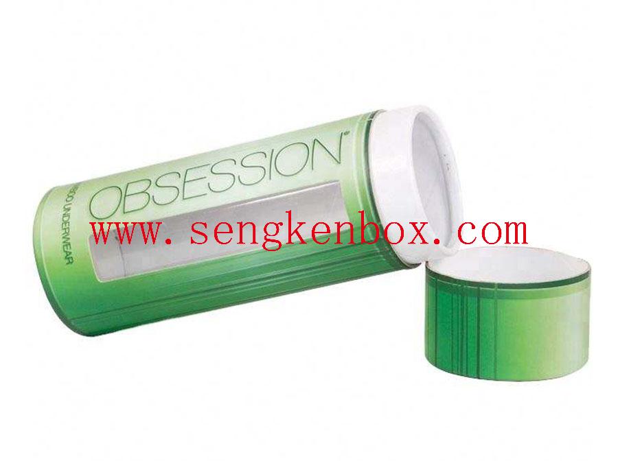 Roll Edge Paper Tube With Visual Window