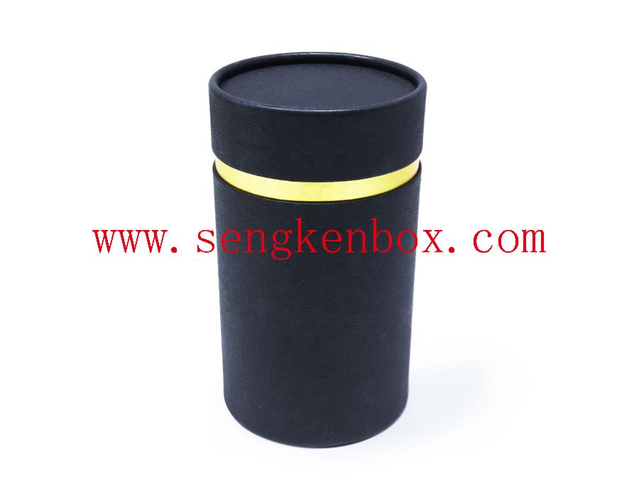 Gold Round Rolled Edge Tube