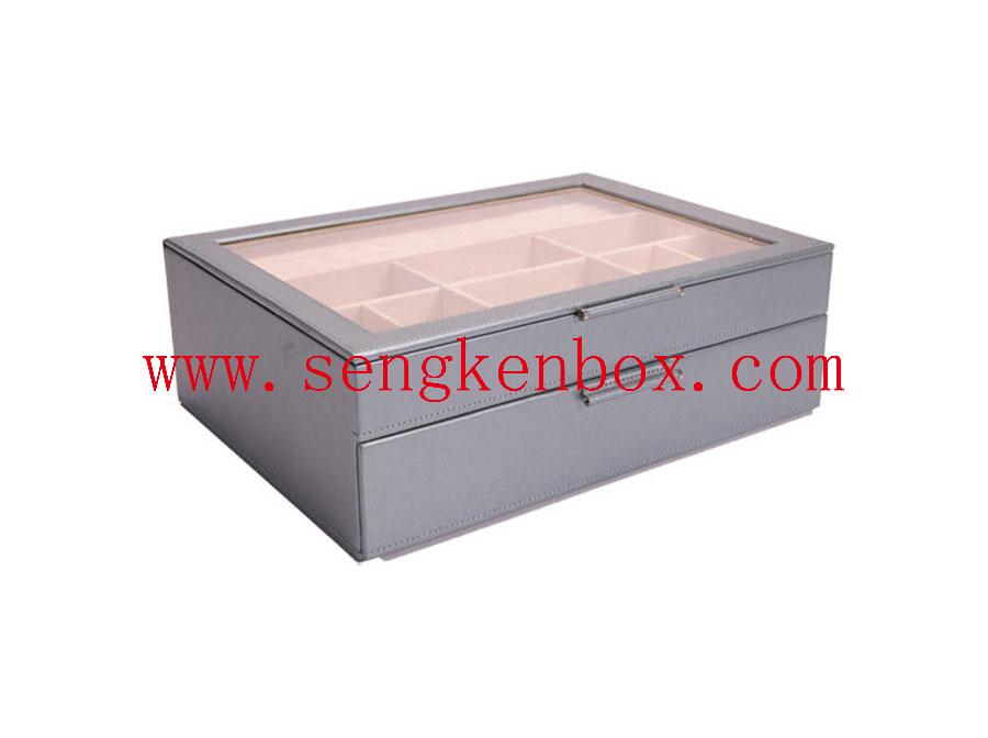 Packaging Leather Box With Mirror