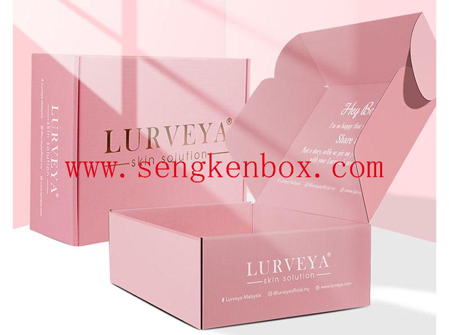 Pink Color Printing Paper Gift Box