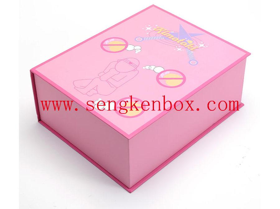 Pink Folding Paper Gift Box