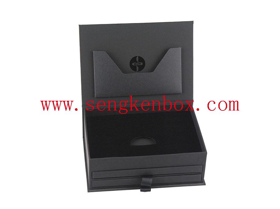 Black Clamshell Packaging Paper Packing Case