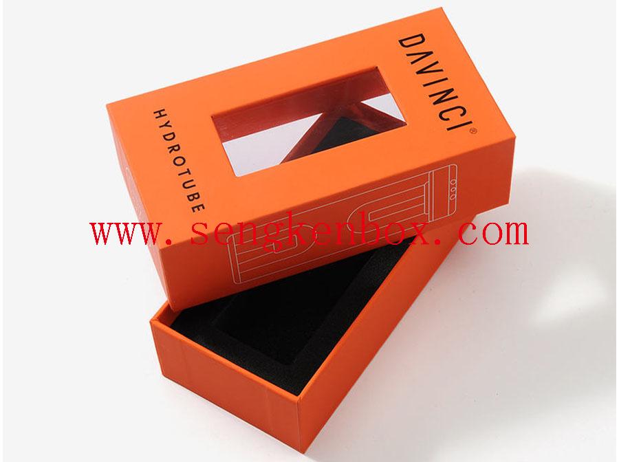 Orange Clamshell Paper Gift Box