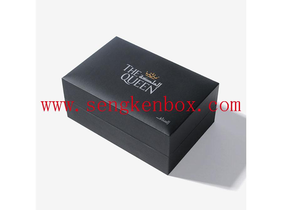 Silver Foil Stamping Logo Leather Gift Box