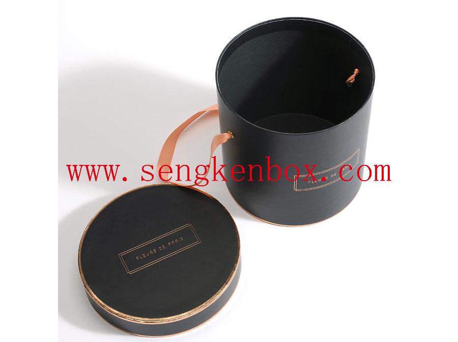 Round Gift Roll Edge Paper Can