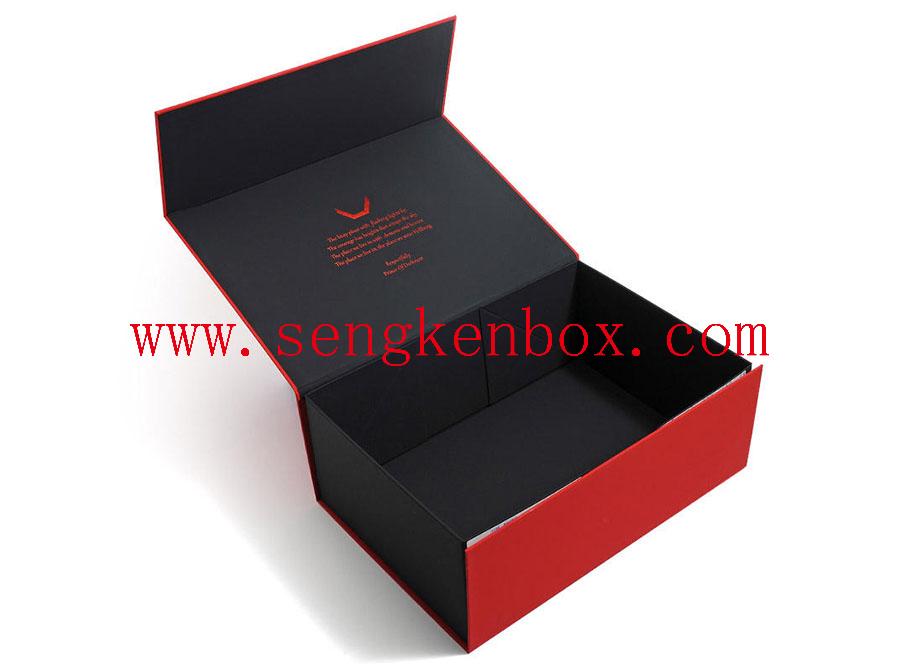 Luxury Flap Open Magnetic Clothing Cardboard Box