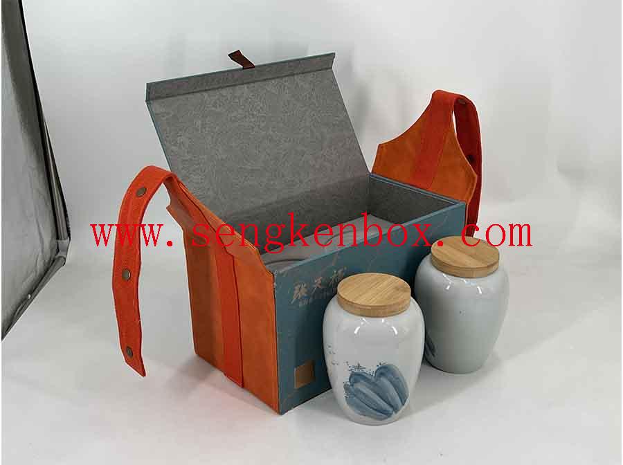 Both Sides Leather Paper Packing Case