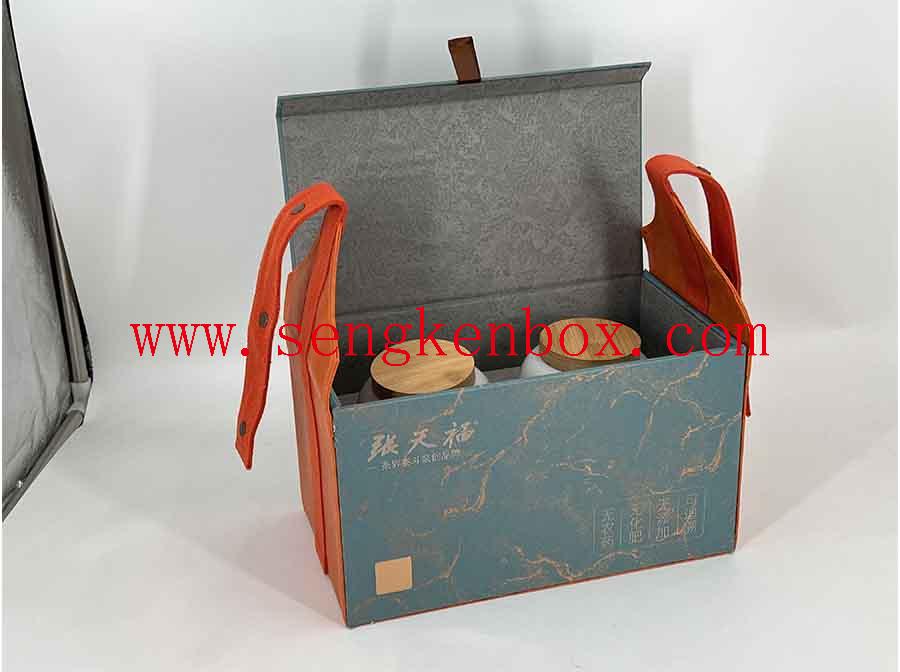 Tea Paper Gift Box With Portable