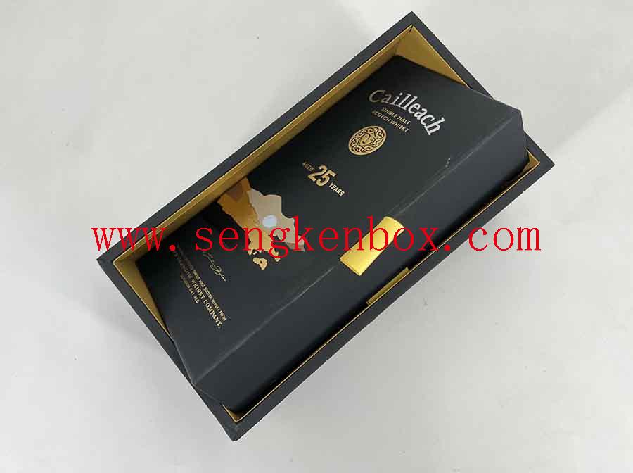 Black Lined Paper Packing Case