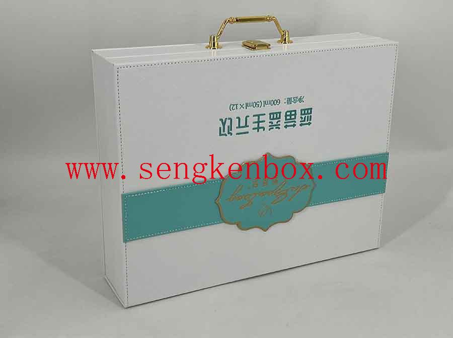 Leather Gift Box With Plastic Locks