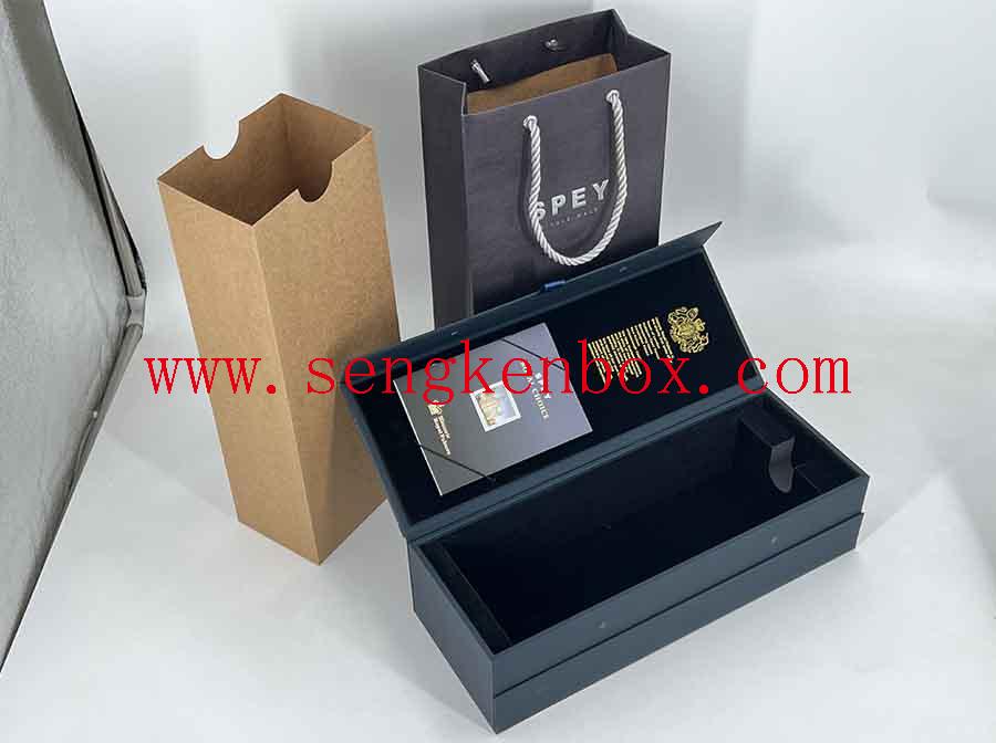 Reuse Dark Blue Whisky Magnetic Clamshell Box