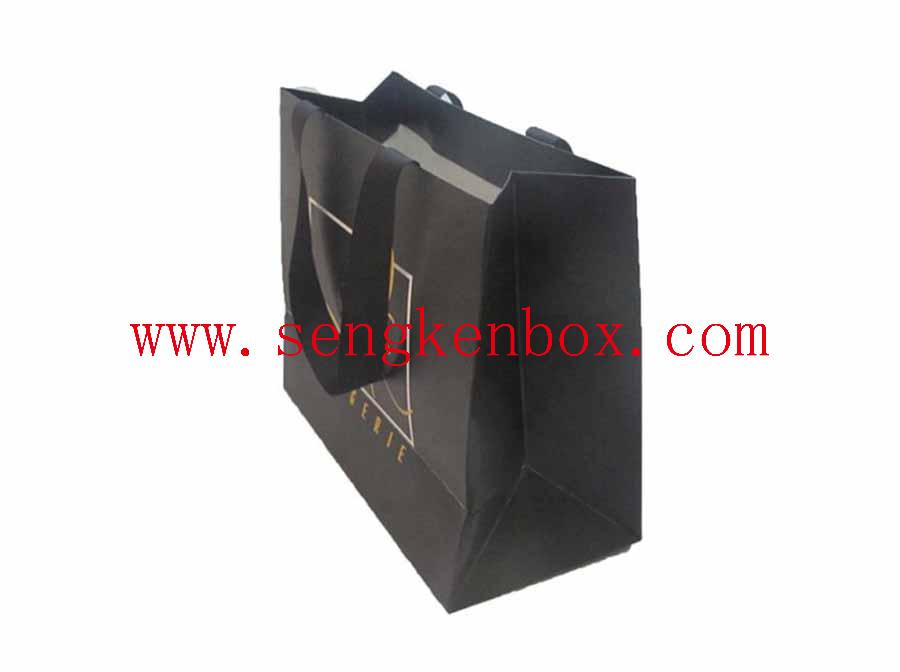 Personality Black Paper Packing Bag