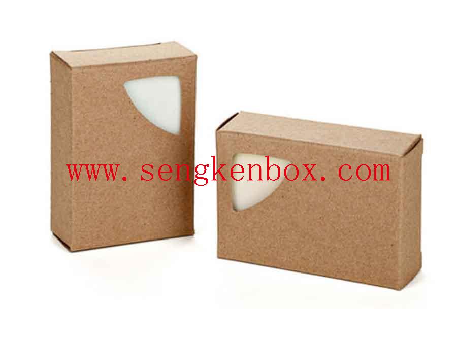 Natural Brown Soap Paper Packing Case