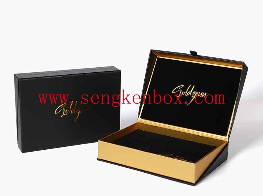 Matte Shiny Black Jewelry Paper Box