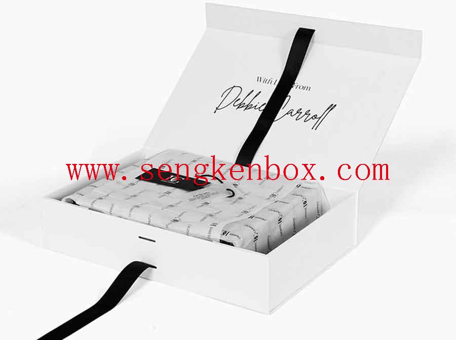 Shipping Paper Box With Ribbon