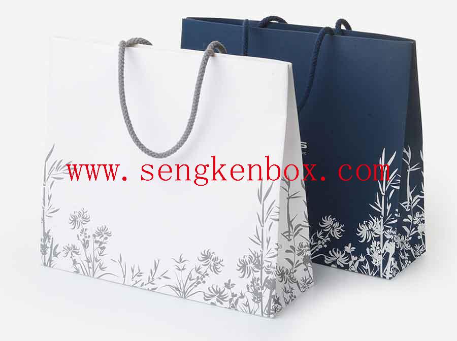 Shopping Paper Bag With Button
