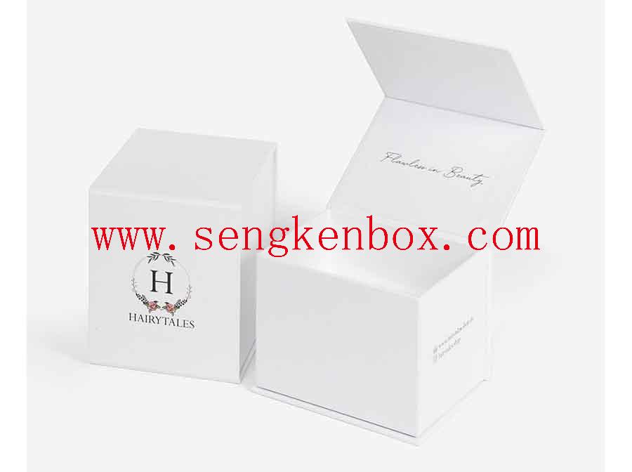 White Jewelry Folding Paper Box