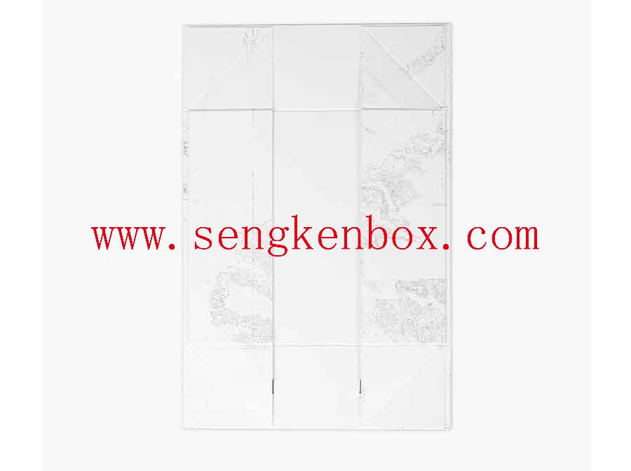 Folding Paper Box With Ribbon