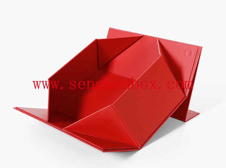 Red Magnetic Flip Shoe Paper Box