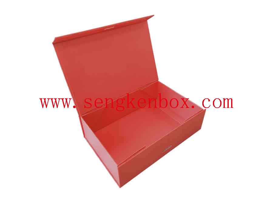 Folding Paper Box With Ribbon