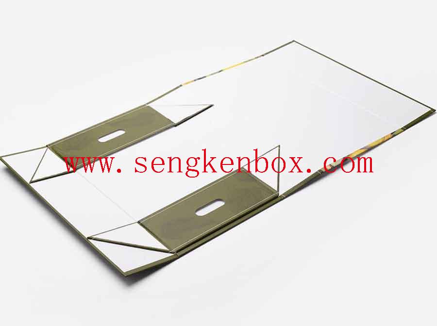 Folding Green Paper Gift Box