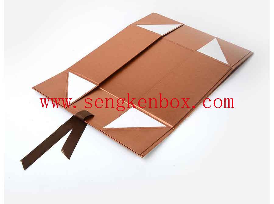 Gold Custom Print Luxury Folding Magnetic Box