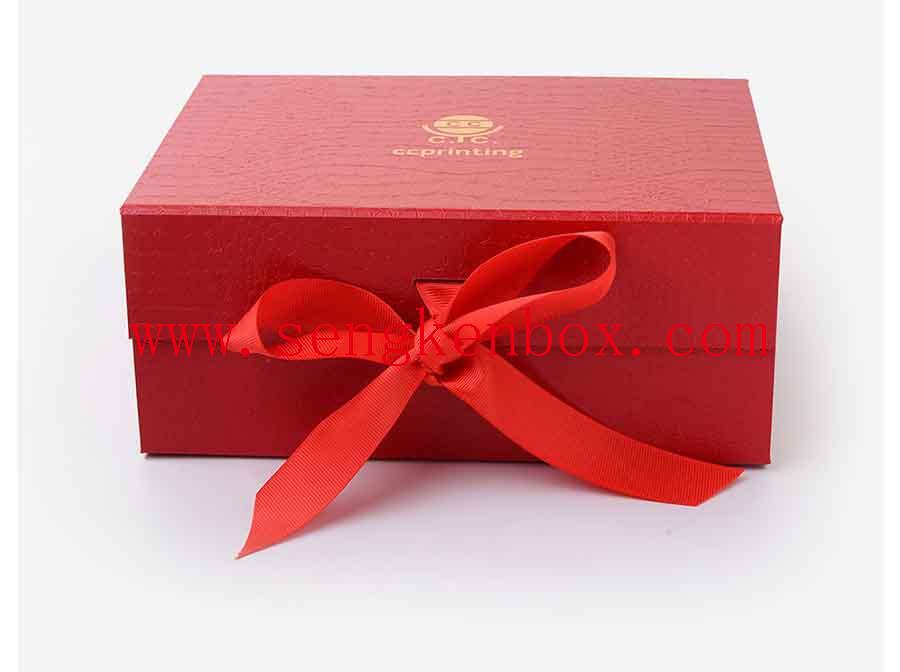 Paper Packaging Box With Ribbon