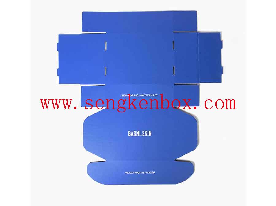 Corrugated Navy Blue Packaging Box