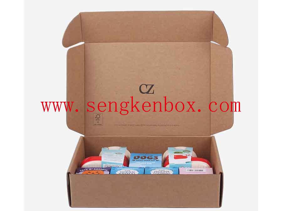 Soap Mailer Packaging Cardboard Christmas Brown Box