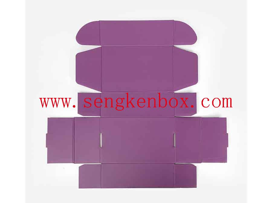 Purple Clothing Flat Paper Box