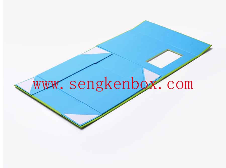 Blue Green Cardboard Foldable Magetic Box