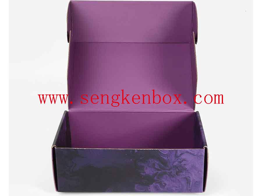 Purple Custom Paper Gift Box